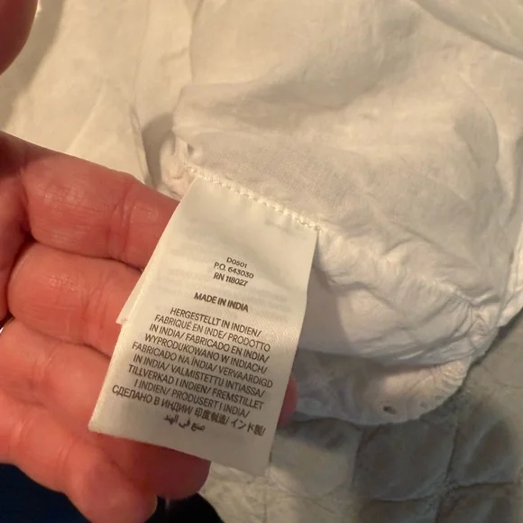 Boden Eyelet White Dress — Size [4] - Picture 7 of 8